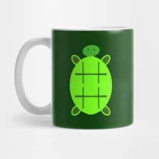 Bold and Bright Green Turtle Mug
